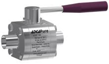 Válvula de bola con cuerpo de tres piezas M3H 1/2" - 2" ASME BPE